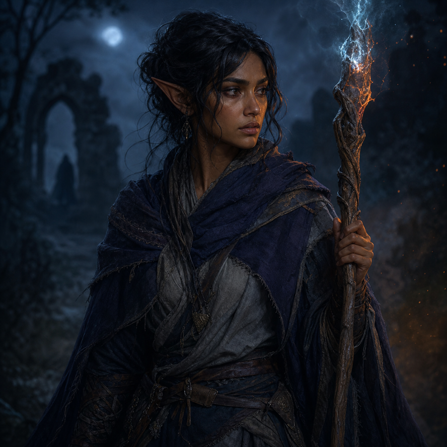 Lavanya, Elf Mage